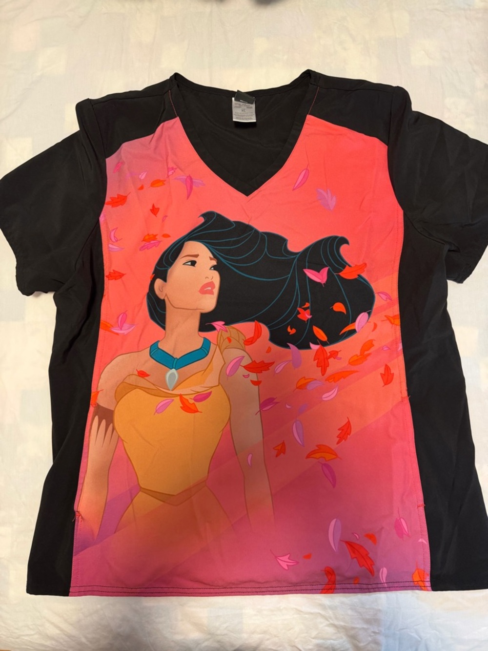 Pocahontas V-Neck scrub top
